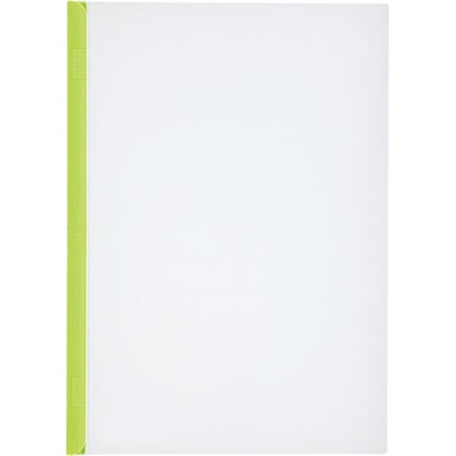 【5セット】 LIHIT LAB. リクエスト スライドバーファイル A4 S型 20枚収納 10冊パック ライトグリーン..