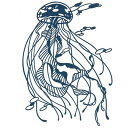 トラストプリンティング 切り絵キット くらげ/jellyfish-A5blue-S ハンドメイドペーパーカット BA5-S03 ホビー(代引不可)【メール便配送...