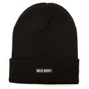 MACK BARRY マクバリー 【BEANIE ビーニー 】 MACK BARRY マクバリー BASIC BEANIE ブラック MCBRY70306 帽子(代引不可)【メール便配送】【送料無料】