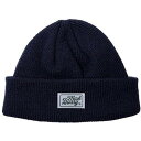 MACK BARRY マクバリー 【BEANIE ビーニー 】 CLASSIC LABEL SHORT BEANIE ネイビー MCBRY70412 帽子(代引不可)【メール便配送】【送料無料】