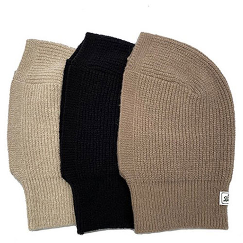MACK BARRY マクバリー 【BEANIE ビーニー 】 CLASSIC LABEL BALACLAVA ベージュ MCBRY71310 帽子(代引不可)【メール便配送】【送料無料】
