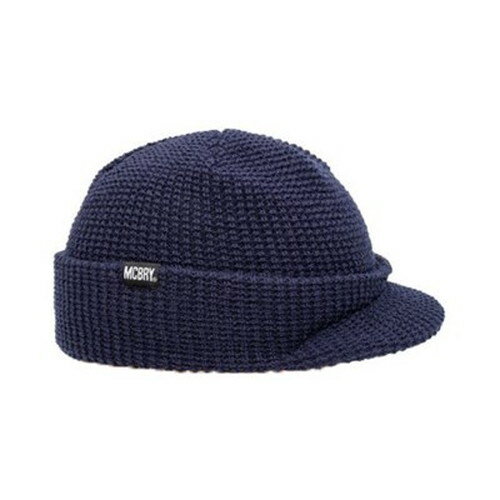 Cap, Hat - MACK BARRY マクバリー 【BEANIE ビーニー 】 M VISOR CAP BEANIE ネイビー MCBRY72829 帽子(代引不可)【メール便配送】【送料無料】