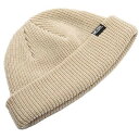 MACK BARRY マクバリー 【BEANIE ビーニー 】 MCBRY DAILY SHORT BEANIE ベージュ MCBRY73116 帽子(代引不可)【メール便配送】【送料無料】
