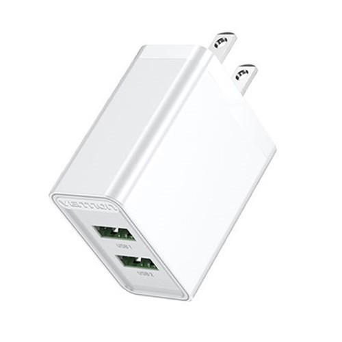 VENTION 2 ポート USB A+A コンセント充電器 18W/18W JP プラグ ホワイト FB-8500 スマートフォン(代引不可)