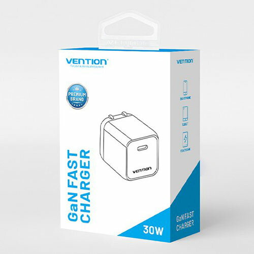 VENTION 1-port USB-C GaN コンセント充電器 30W イエロー FA-8661 スマートフォン(代引不可)