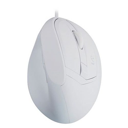 Trackball - Digio デジオ 有線 静音5ボタン BlueLEDエルゴノミクスマウス MUS-UKF208 ホワイト MUS-UKF208W パソコン周辺機器(代引不可)