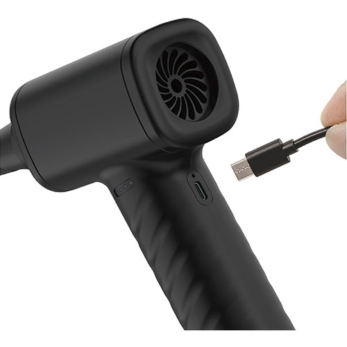 ナカバヤシ 電動エアダスター充電式 ブラック DAD-101/BK パソコン周辺機器(代引不...