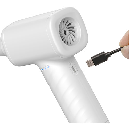 ナカバヤシ 電動エアダスター充電式 ホワイト DAD-101/WH パソコン周辺機器(代引不...