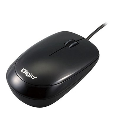 Other - Digio デジオ 小型有線3ボタン光学式マウス ブラック MUS-UKT114BK パソコン周辺機器(代引不可)