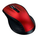 Digio デジオ F_line Bluetooth静音5ボタンBlueLEDマウス Lサイズ レッド MUS-BKF149R パソコン周辺機器(代引不可)【送料無料】(2)
