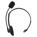 ナカバヤシ ヘッドセット ブラック MHM-M27BK パソコン周辺機器(代引不可)