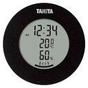 タニタ デジタル温湿度計 丸型デザイン ブラック 22422203 オフィス用品(代引不可)