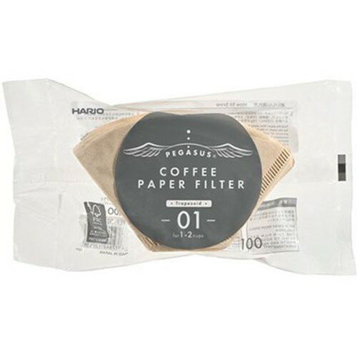 HARIO ペガサス コーヒーペーパーフィルター 1~2杯用 100枚入 PEF-01-100M キッチン雑貨(代引不可)
