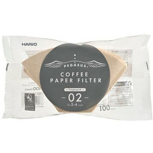 HARIO ペガサス コーヒーペーパーフィルター 2~4杯用 100枚入 PEF-02-100M キッチン雑貨(代引不可)