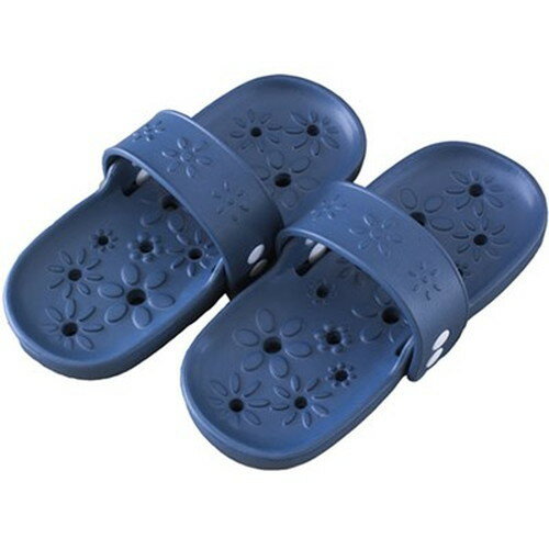 ミツギロン 両履きサンダルフルールM インディゴブルー BT-28IB オフィス用品(代引不可)