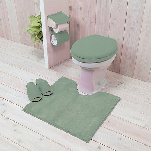 ヨコズナクリエーション カラーショップ トイレマット スモークグリーン 845023 非...