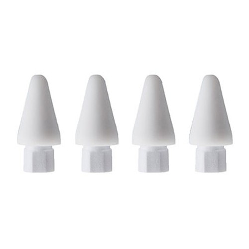 ifeli Apple Pencil用 一体型シリコンカバー付きチップ 高摩擦 4個入り ホワイト IFT03NW iPad(代引不可)