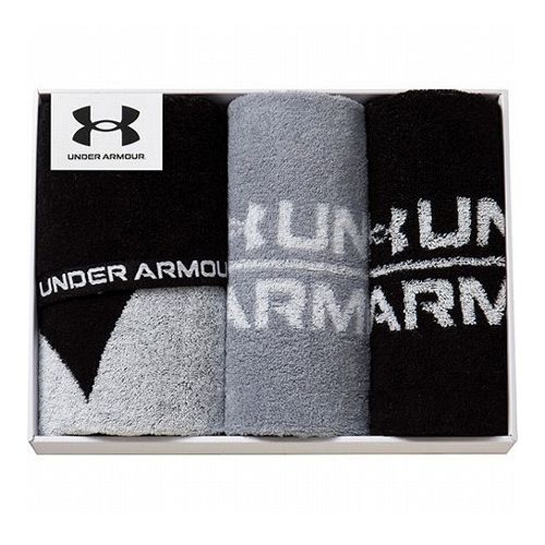アンダーアーマー スポーツタオル&フェイスタオル2P スポーツタオル34×100cm、フェイスタオル34×80cm B1013568(代引不可)【送料無料】