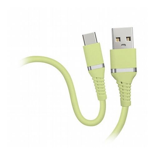 【10本セット】 HIDISC やわらかケーブル USB-A to Type-C ピスタチオグリーン HD-SACC1GNX10(代引不可) 【10本セット】 HIDISC やわらかケーブル USB-A to Type-C ピスタチオグリーン HD-SACC1GNX10(代引不可)