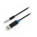 【3本セット】 VENTION 6.5mm Male to XLR Female オーディオケーブル 5m ブラック BB-5749X3(代引不可)【送料無料】