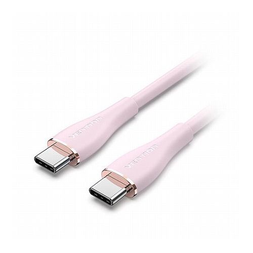 【3本セット】 VENTION 100W PD USB 2.0 C-Type to C-Type 急速充電ケーブル シリコンタイプ 1m ピンク TA-8760X3(代引不可)【送料無料】 【3本セット】 VENTION 100W PD USB 2.0 C-Type to C-Type 急速充電ケーブル シリコンタイプ 1m ピンク TA-8760X3(代引不可)【送料無料】