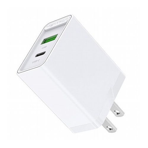 【3セット】 VENTION 2 ポート USB(A+C) コンセント充電器 (18W/20W) JP-プラグ ホワイト FB-8524X3(代引不可)【送料無料】 【3セット】 VENTION 2 ポート USB(A+C) コンセント充電器 (18W/20W) JP-プラグ ホワイト FB-8524X3(代引不可)【送料無料】