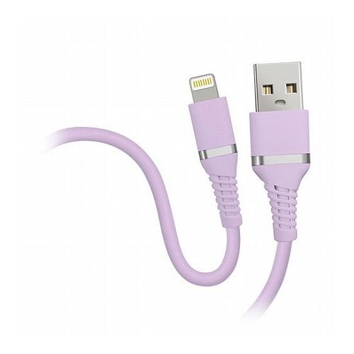 シリコン素材で絡まりにくい充電ケーブルです。特長触り心地の良いシリコン素材を採用し、やわらかで絡みにくい充電ケーブルです。MFI認証も取得しておりますのでOSアップデート後も継続して使用する事ができます。仕様●ケーブル長さ:1m●カラー:ラ...
