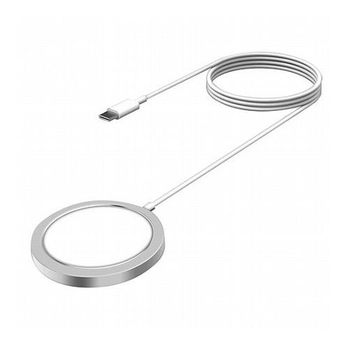 【3セット】 HIDISC MagSafe対応ワイヤレス充電器 ホワイト HD-WCP15WHX3(代引不可)【送料無料】