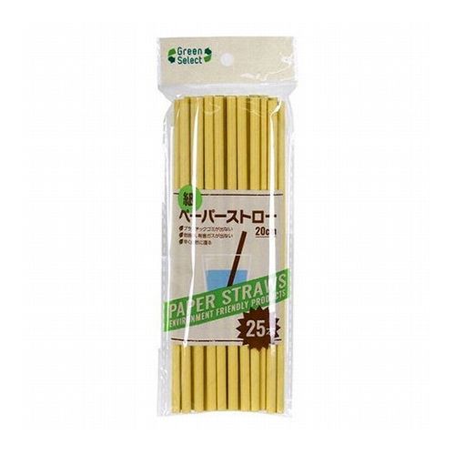 GreenSelectエコペーパーストロー25本特長紙製だからプラスチックゴミが出ない。生分解性が高く環境負荷が小さい。仕様製品サイズ(約):幅90×奥行10×高さ205mm製品重量(約):32g素材:紙生産国:中国紙につき長時間液体に浸けると使用できなくなります。【代引きについて】こちらの商品は、代引きでの出荷は受け付けておりません。【送料について】北海道、沖縄、離島は送料を頂きます。