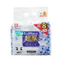 【3セット】 レック 水の激落ち 超厚ウエットシート20枚入 8個組 S00997X3(代引不可)【送料無料】