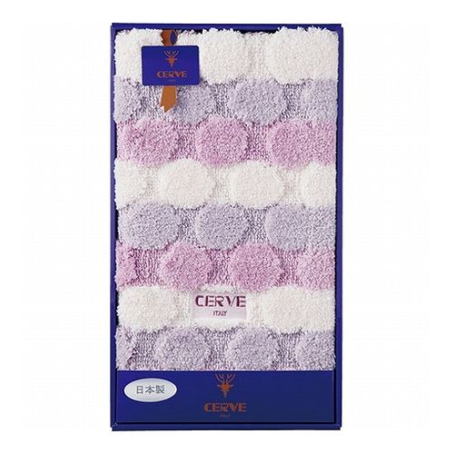 チェルベ ドット 大判バスマット パープル 50×80cm L9056578(代引不可) チェルベ ドット 大判バスマット パープル 50×80cm L9056578(代引不可)
