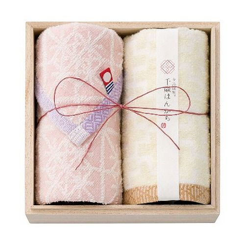 スタイレム 今治謹製 千歳はんかち ミニタオル2枚セット ピンク (25×25cm×2枚・綿100%) 日本製 4063-123(代引不可)