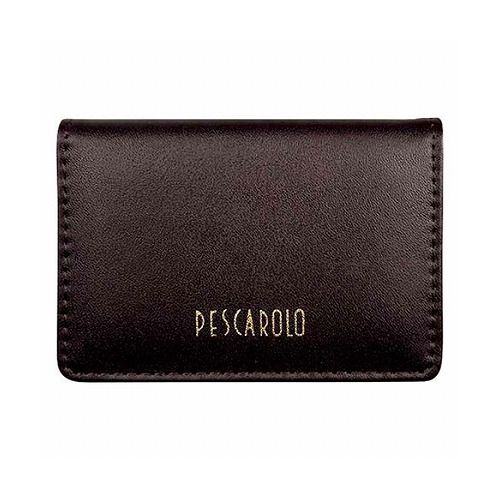 ペスカロロ 名刺入 チョコ 約75×105×20mm 牛革/合成皮革 22519002(代引不可) ペスカロロ 名刺入 チョコ 約75×105×20mm 牛革/合成皮革 22519002(代引不可)
