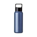 DECO+ 真空ステンレス炭酸ボトル 600ml 炭酸飲料を冷たいまま持ち運べる ネイビー 22543813(代引不可)(3)