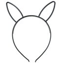 ARTEC ウサギ耳付きカチューシャ ブラック ATC18783(代引不可)