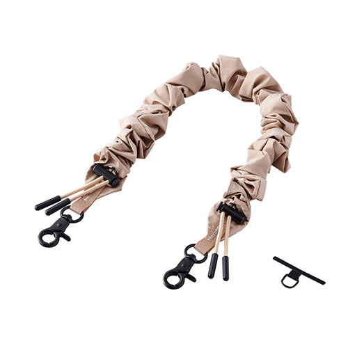 エレコム ハンドストラップシュシュ/カジュアル アクセサリー感覚 ミニマルデザイン 立体感 ベージュ P-STHSCOBG(代引不可)【送料無料】