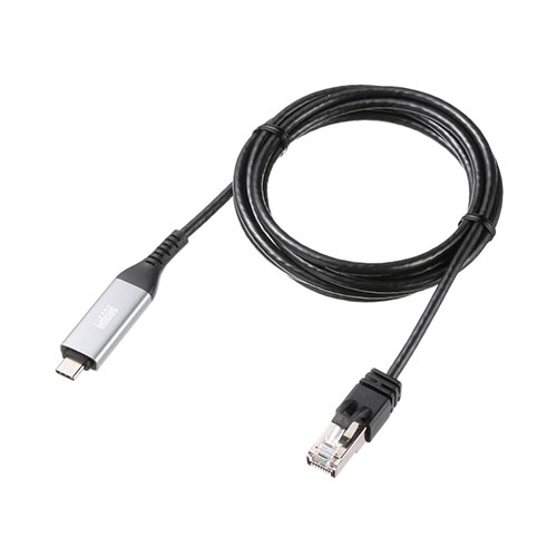 Rakuten - サンワサプライ USB Type-C LAN変換ケーブル Gigabit対応 2m ブラック KB-SL6CLAN02BK(代引不可)【送料無料】