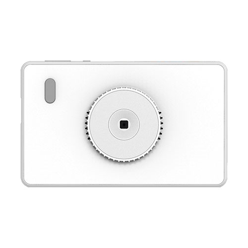 KEIYO ポケットデジカメ 超スリムなポケットサイズデジタルカメラ カード型なので薄くて軽い ホワイト AN-DC004WH(代引不可)【送料無料】