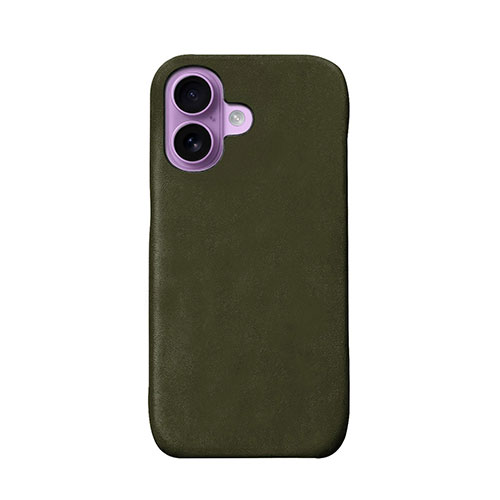 ABBI SIGNATURE LISCIO イタリアンレザー MagSafe対応バックカバー for iPhone 17 オリーバ ABS27876i17(代引不可)