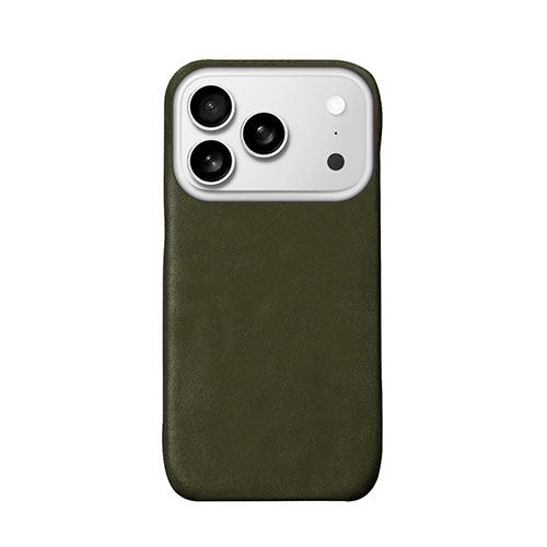 ABBI SIGNATURE LISCIO イタリアンレザー MagSafe対応バックカバー for iPhone 17 Pro オリーバ ABS27878i17PR(代引不可)