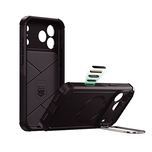 乐天商城 - ESR Cyber Armor スタンド付き耐衝撃ケース for iPhone 17 Pro Max ブラック ES27903i17PM(代引不可)【送料無料】