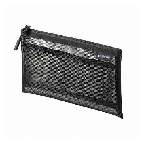 【5個セット】 サンワサプライ マルチメッシュケース 200×10×120mm ブラック IN-MS1BKX5(代引不可)【送料無料】