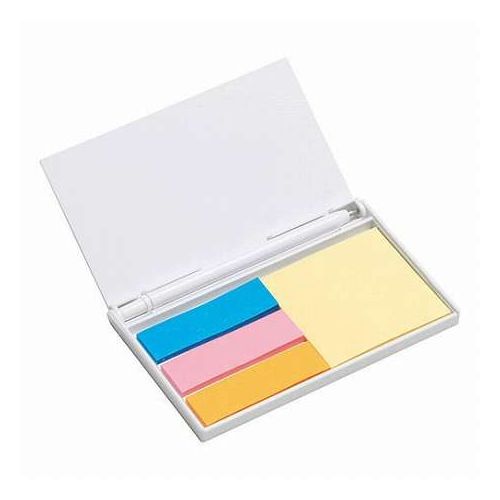 【10個セット】 ペン付ポケットふせん 薄型ケース入りの携帯に便利なふせん 6×85×53mm SP-36381X10(代..