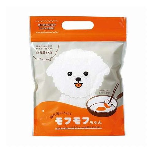 【10個セット】 油吸いトル!モフモフちゃん ひとつで約800mlの油を吸収 目を引くかわいい犬のパッケー..