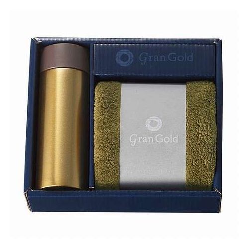 グランゴールド 真空ボトル&タオルギフト真空ステンレスボトルとハンドタオルをセット。目を惹く輝きのゴールド箱入り。真空構造容量 : 120mlサイズ : ボトル…φ45×133mm、タオル…300×300mm材質 : ボトル…ステンレス・PP・シリコン、タオル…ポリエステル・ナイロン生産国 : 中国箱サイズ : 148×171×53mm箱入り重量 : 292g【代引きについて】こちらの商品は、代引きでの出荷は受け付けておりません。【送料について】北海道、沖縄、離島は送料を頂きます。