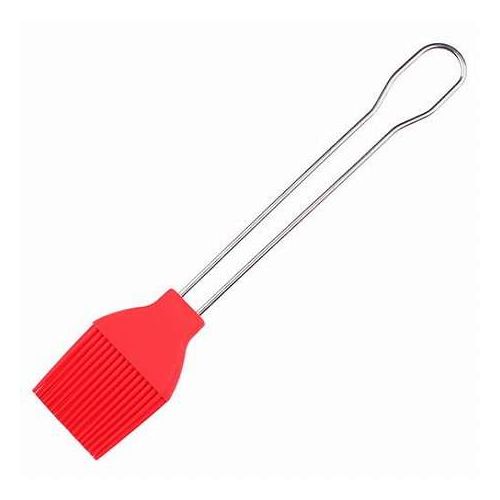 ユーロキッチン eurokitchen シリコンブラシ 22cm ステンレス柄 シリコーン樹脂製の毛抜けしないブラシ レッド HICKTS00TBA0RD(代引不可)