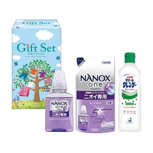 高い洗浄・消臭力と衣類の色を保つ機能を両立した高濃度コンプリートジェルライオンナノックスoneの洗剤ギフトメーカー品番:CSK-20Rセット内容:ライオンナノックスone(380g)・ライオンナノックスone詰替(280g)・クリームクレンザー400g(ベトナム)×各1箱サイズ:9.4×12.8×24.5cm重量:1.2kg【代引きについて】こちらの商品は、代引きでの出荷は受け付けておりません。【送料について】北海道、沖縄、離島は送料を頂きます。
