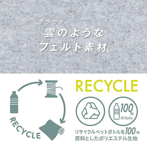ナカバヤシ Cloud-Felt 収納BOX やわらかな質感で積み重ねても美しく整う収納ボックス ネイビー SZC-GDP19NB【送料無料】 [3]
