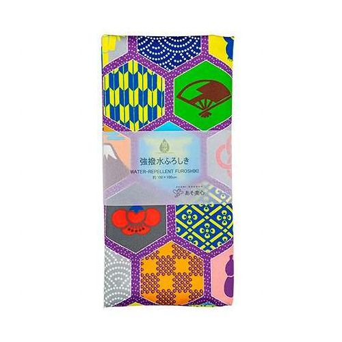 あそ美心 強撥水ふろしき 100×100cm 京彩小紋 水も持ち運べる 京都で染色加工 環境に優しいエコ製品 APH-2402 雑貨 雑貨品【送料無料】