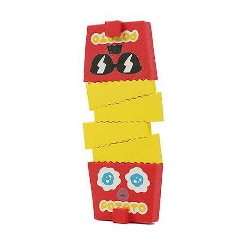 ポテトを積んでハラハラドキドキはし使いの練習にもおはしでポテトを積み上げてタワーを作る、ドキドキのバランスゲームです。遊びながら自然とおはしの持ち方や指先の使い方を練習でき、手先の発達をサポートします。親子で一緒に楽しめるので幼児の初めてのおはし練習にもぴったりです。表情が選べる顔シール付きで、オリジナルの土台キャラづくりも楽しめます。セット内容:ポテトシート×1、土台シート×1、シール×1、おはし×1商品サイズ:ポテトシート…約125×165×10mm、土台シート…約150×95×15mm、シール…約150×135mm材質:EVAシート…EVA、シール…紙、おはし;PP梱包形態:袋入り生産国:中国保証期間:初期不良対応【送料について】北海道、沖縄、離島は送料を頂きます。